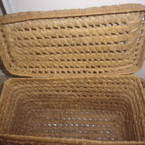 Braided palm basket