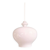 Large white opaline pendant light, H.A. Jakobsson, 1960