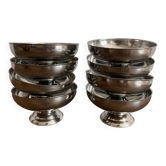 Coupes  à glace en inox vintage