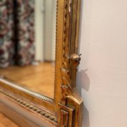 Large antique gilded carved wooden mirror – early 20th century