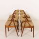 Chaises modèle 31 de Kai Kristiansen, ensemble de 6, Danemark années 1960.