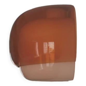 Orange glass wall light