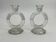 Paire de bougeoirs anciens en cristal