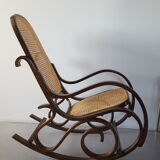 Rocking chair caning and curved wood