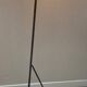 LIX Floor lamp base in raw steel with Caravan lampshade