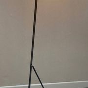 LIX Floor lamp base in raw steel with Caravan lampshade