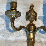 Set of 4 bronze wall lights in Louis XVI style.