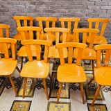 Set of 12 vintage bistro chairs