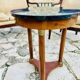 Empire side table in mahogany and mahogany veneer.