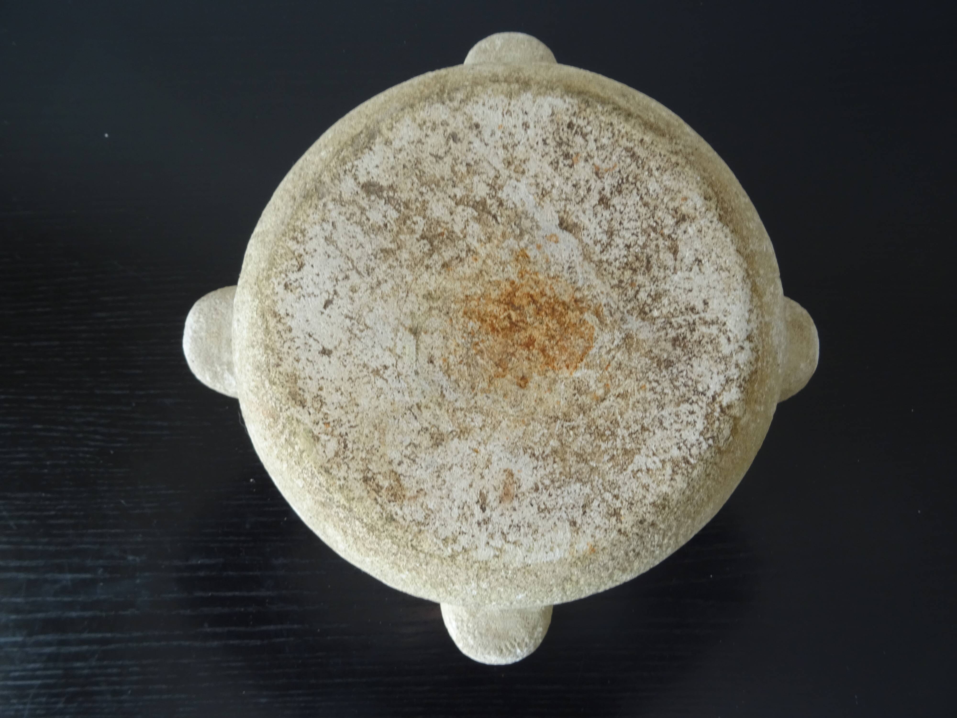 Old Provencal stone mortar