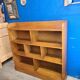 Large shelf, vintage solid oak bookcase from the 60s
