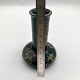 Small Gien vase in enamelled earthenware • Napoleon III