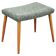 Tabouret danois de style mid-century moderne en hêtre et rembourrage, années 1960.