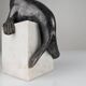 Art Deco Chryselephantine Sculpture Sea Lion att. Marcel-André Bouraine, 1900s