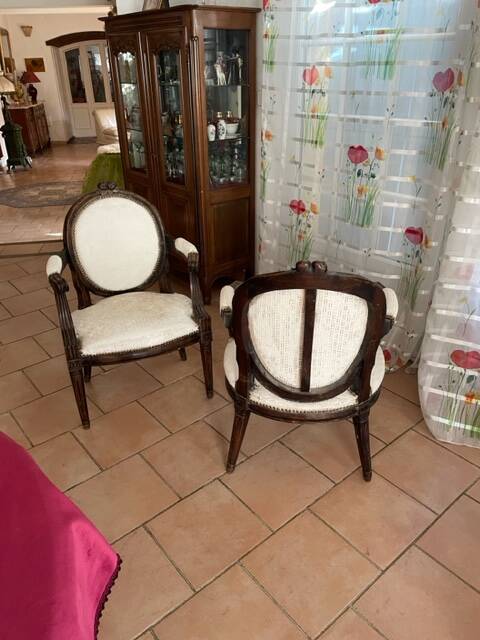 Antique Louis XV convertible armchairs