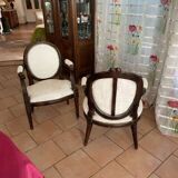 Antique Louis XV convertible armchairs