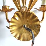 Pair of wall lights with ears of wheat decor