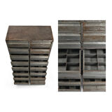 16-drawer metal workshop dresser