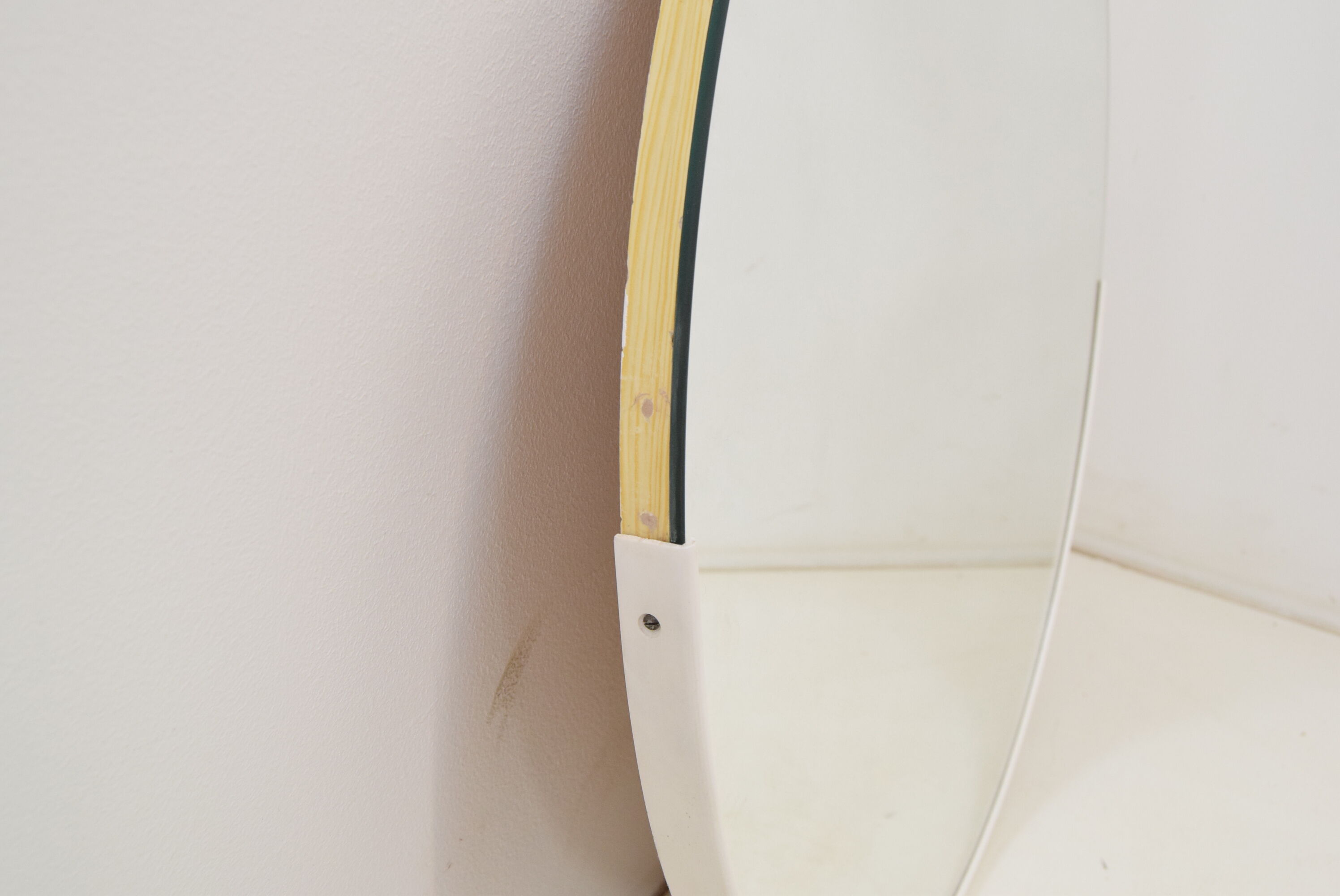 Mid-century Wall Round Mirror,1970's