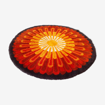 Tapis rond seventies