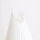 Conical Murano glass lamp with white striped patterns. 1970s.