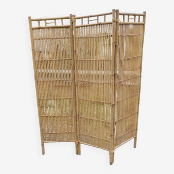 Screen claustra three leaves bamboo panels