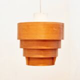 Mid-Century Scandinavian Pine Ceiling Light by Hans-Agne Jakobsson for Ellysett Markaryd, 1960s