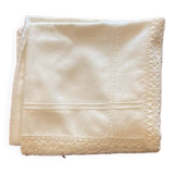 Taie d’oreiller ancienne brodée 71 x 76cm
