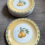 Set of 9 large Churchill-Staffordshire porcelain plates