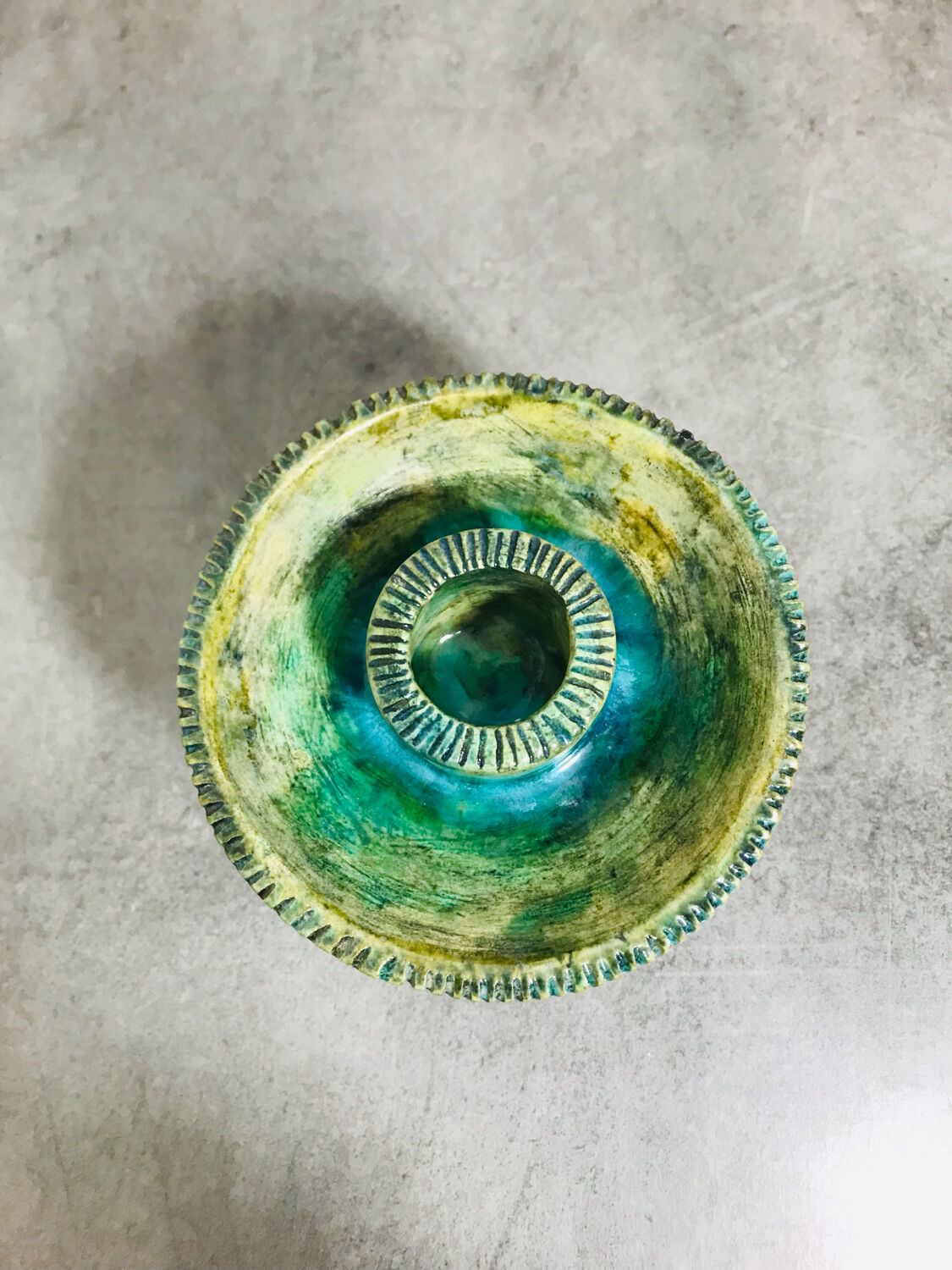 Les Arcs ceramic candle holder