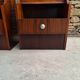 Pair of teak bedside tables