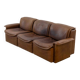 Canapé modulable De Sede DS-12 en cuir cognac, années 70