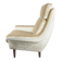 Beige velvet armchair Danish The Moderns
