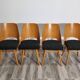 Dining Chairs by Radomir Hoffman for Ton, 1950s, Set of 4