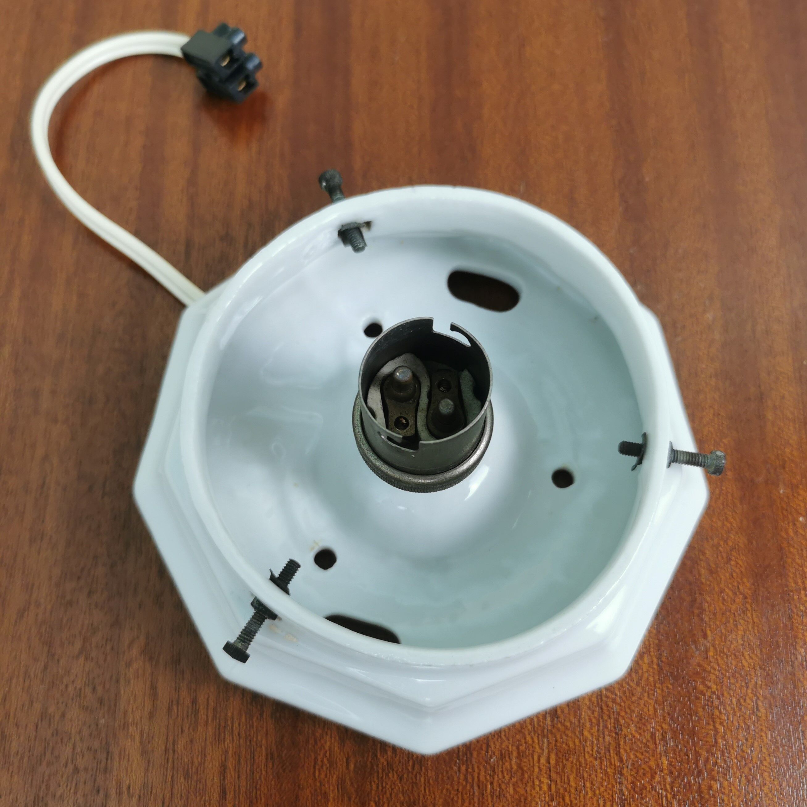 Ceiling lamp opaline ball