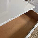 Commode design blanche laquee Eric Maville (unique)