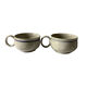 Set of 2 vintage stoneware cups