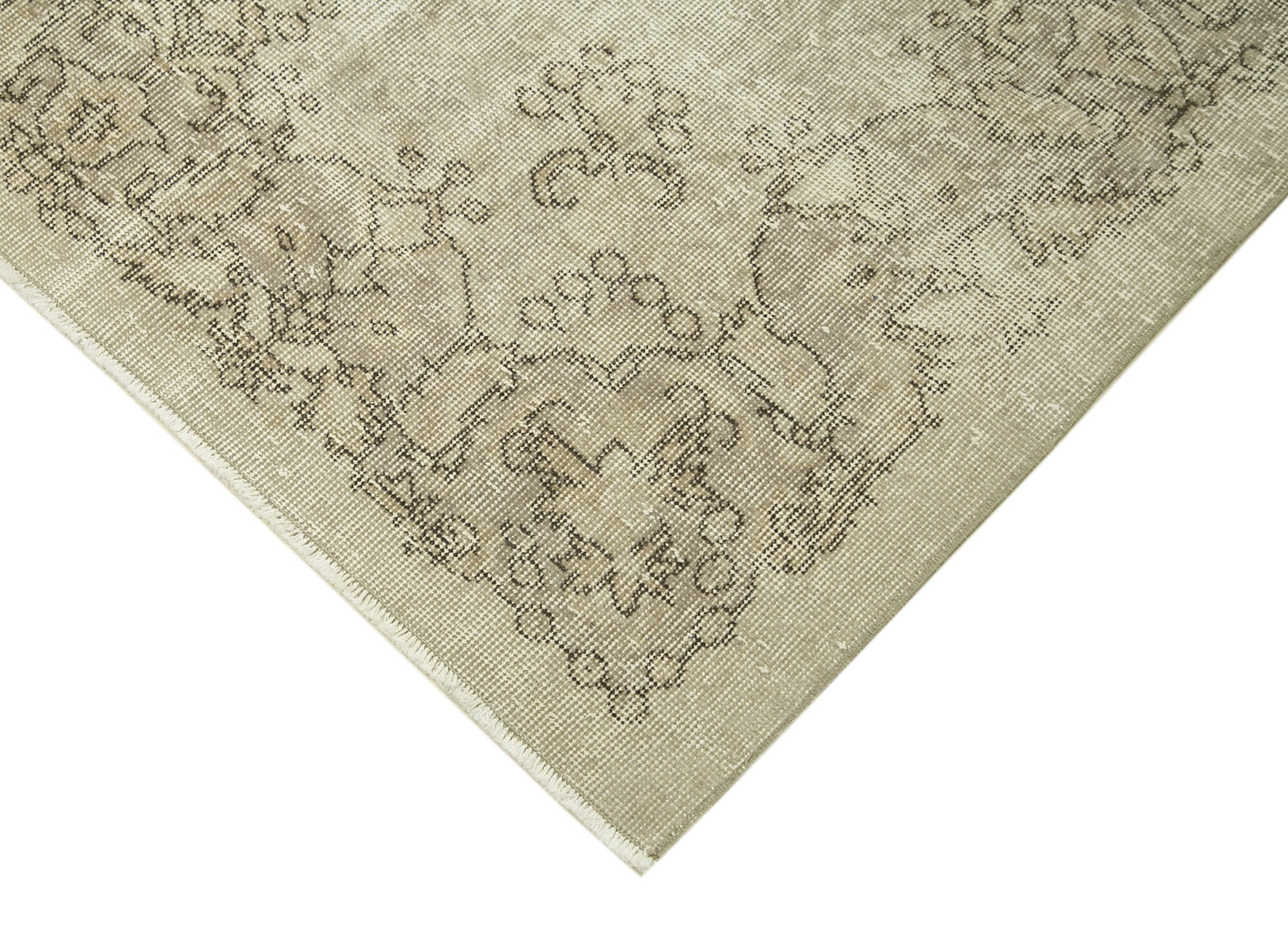 Handmade Vintage Oriental Beige Carpet 190 cm x 303 cm - 38940