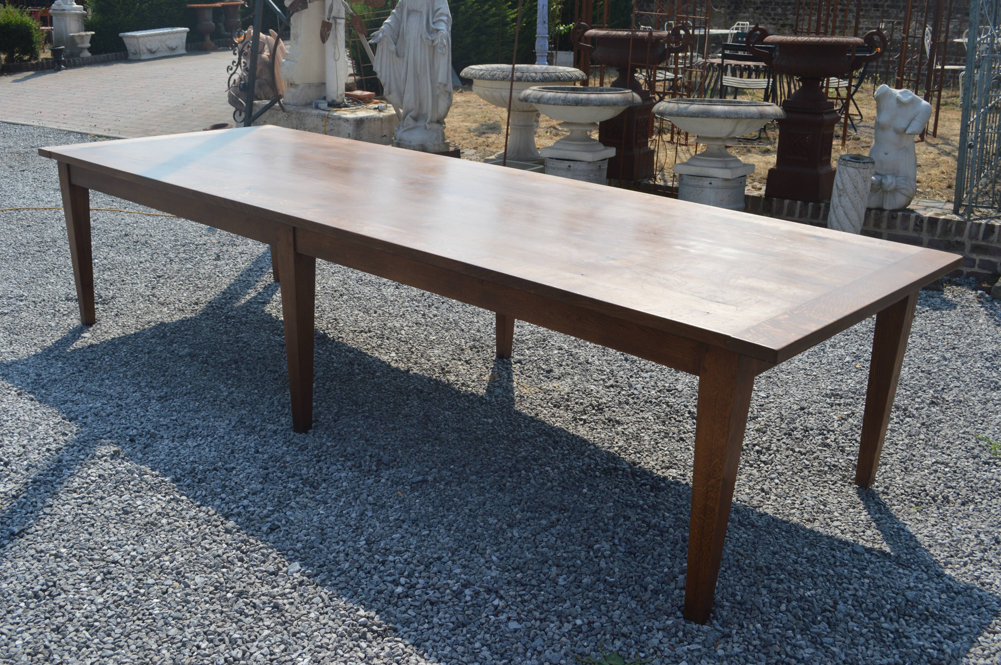 Oak farm table