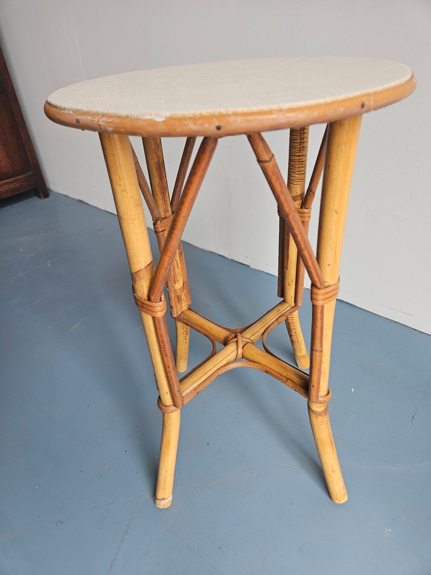 1970s rattan stool