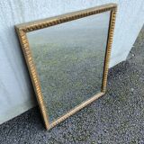 Classic rectangular mirror in gilded wood