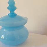 Blue opaline pot