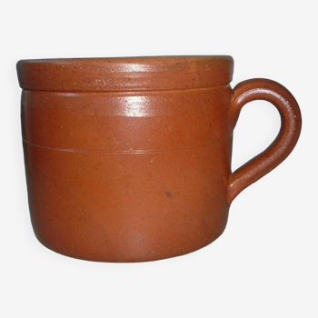 Bonny stoneware pot with handle