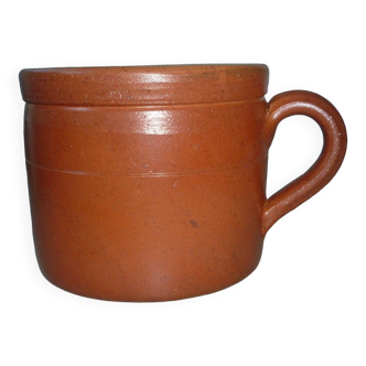 Bonny stoneware pot with handle