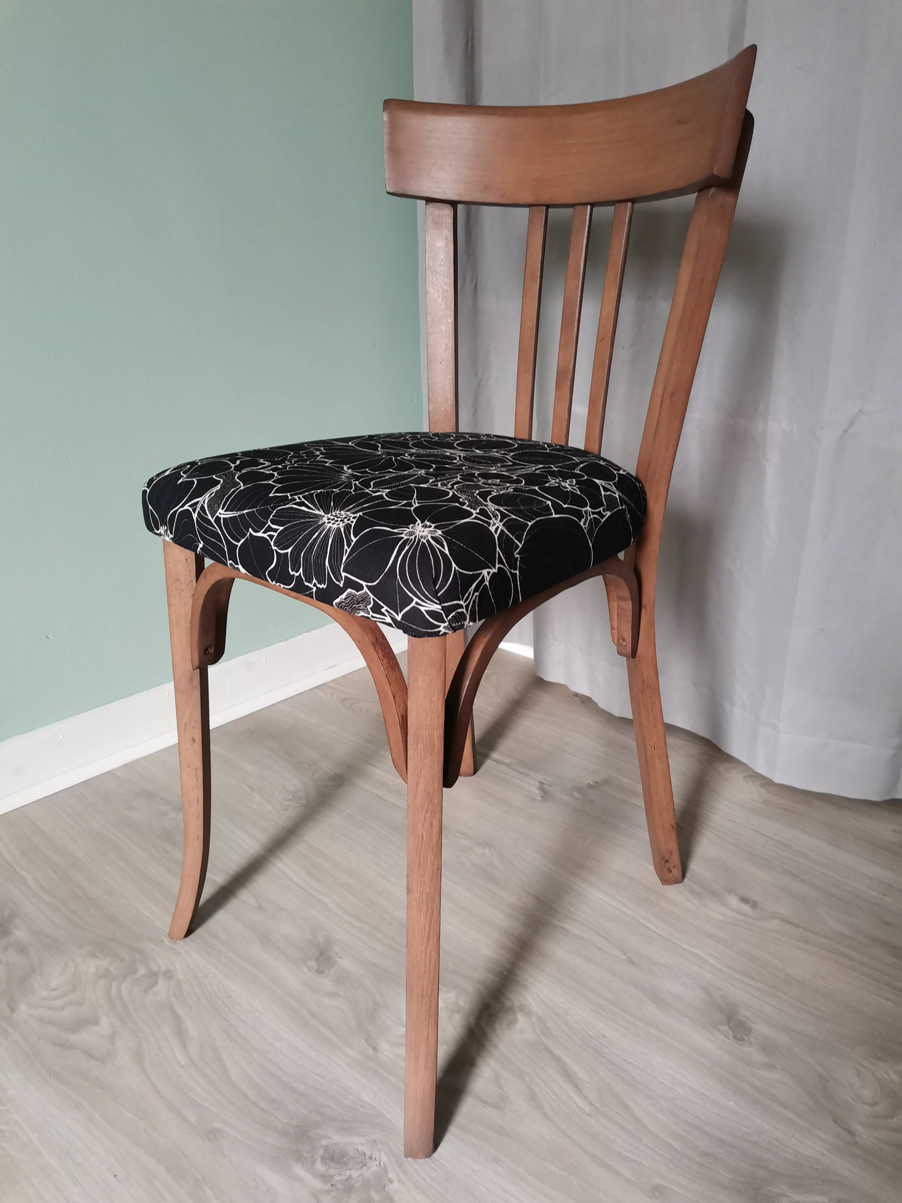 Black Baumann bistro chairs