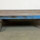 Large Blue Industrial Coffee Table Cart, 1960s