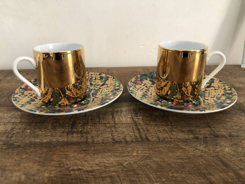 GUSTAV KLIMT Coffee Cup and Gold Cup