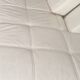 White leather corner sofa