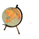 Globe vintage 1970 terrestre Taride tripode doré verre mappemonde - 23 cm