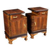 Paire de tables de chevet italiennes, 20e siècle